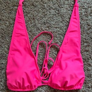 Hot pink swimsuit top
